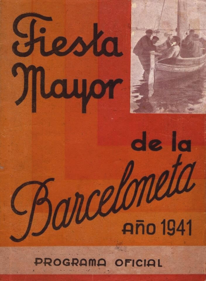 1941. Programa oficial Fiesta Mayor de la Bareloneta
