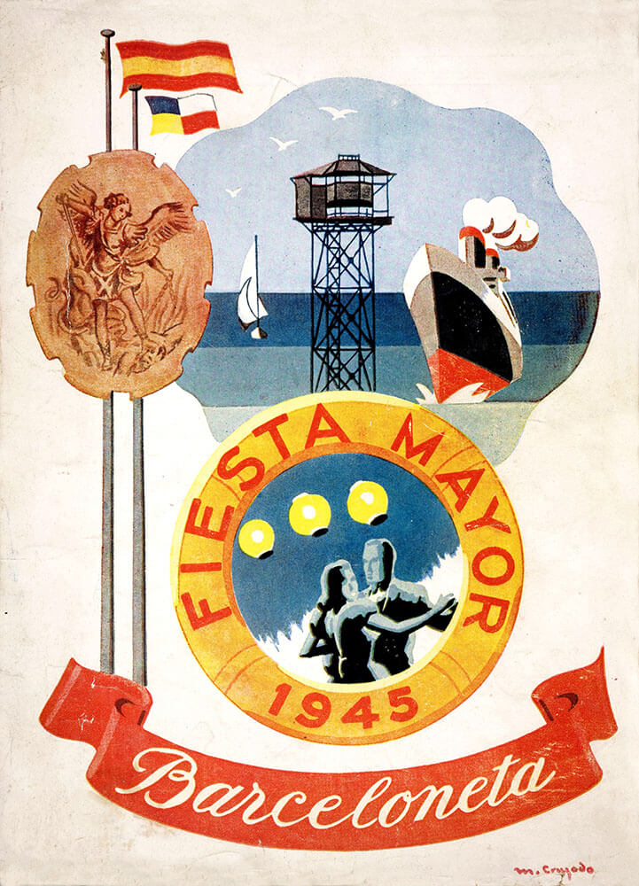 1945. Fiesta Mayor Barceloneta