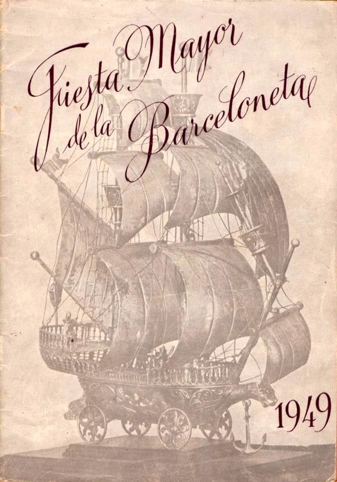 1949. Programa Fiesta Mayor de la Barceloneta
