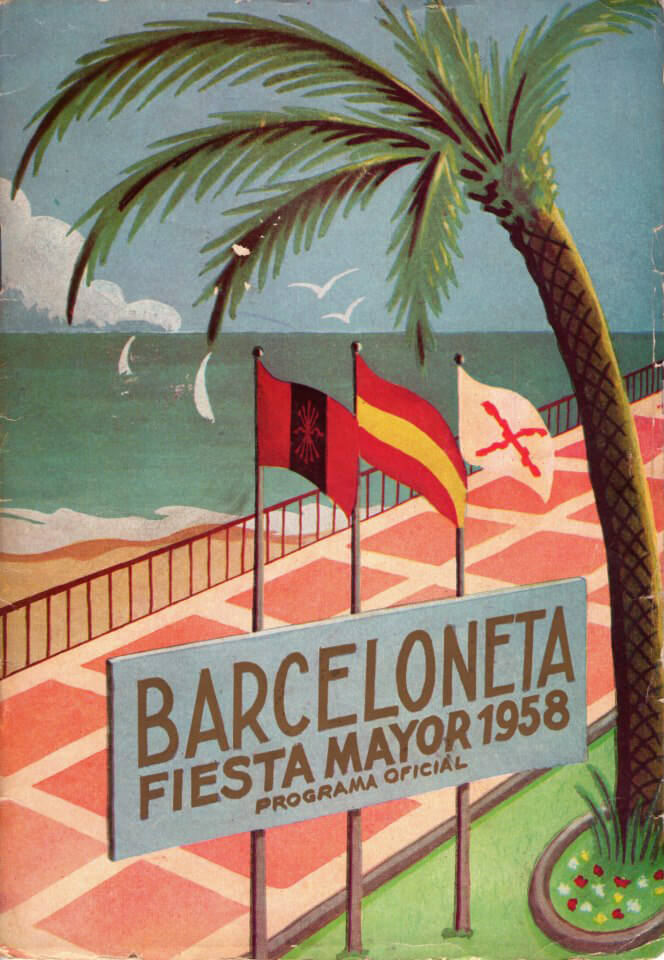 1958. Cartel Barceloneta Fiesta Mayor 1958