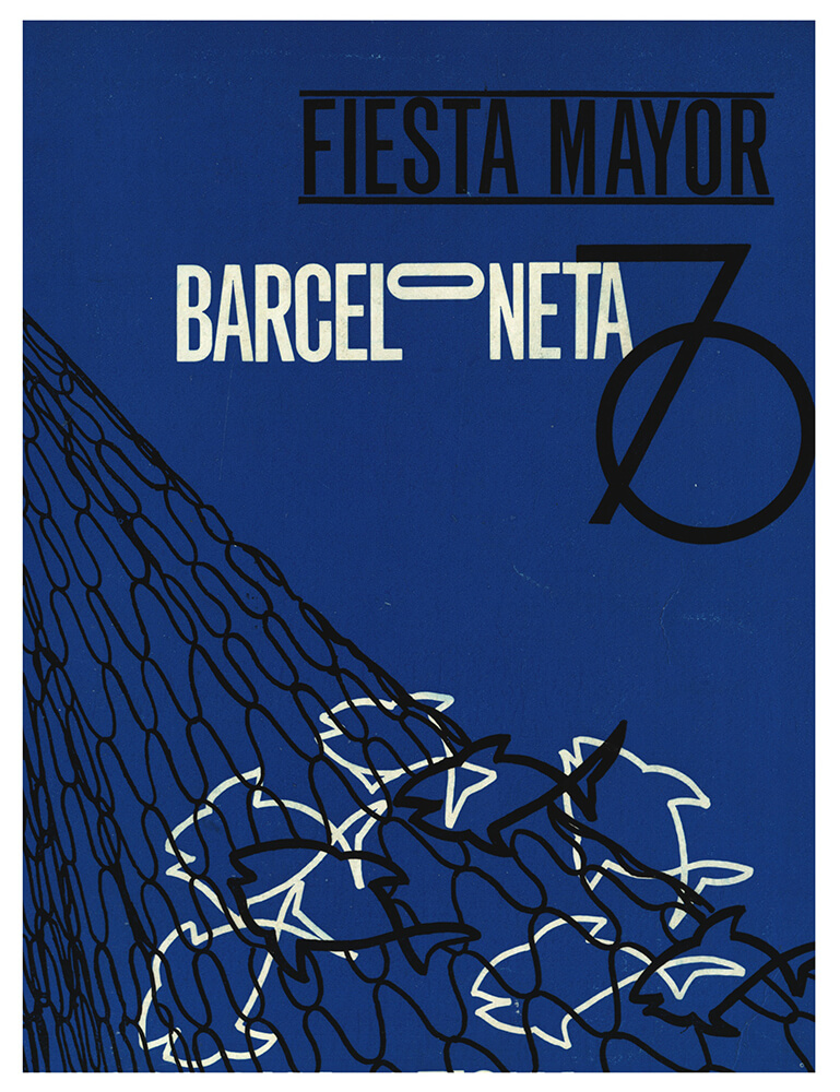 1970. Cartel Fiesta Mayor Barceloneta 1970