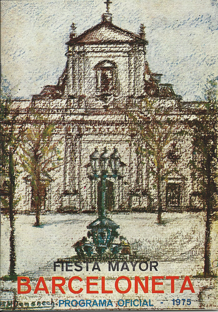 1975. Programa Fiesta Mayor Barceloneta