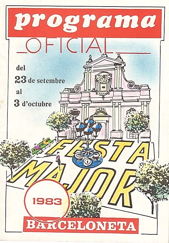 1983. Programa oficial Festa Major Barceloneta