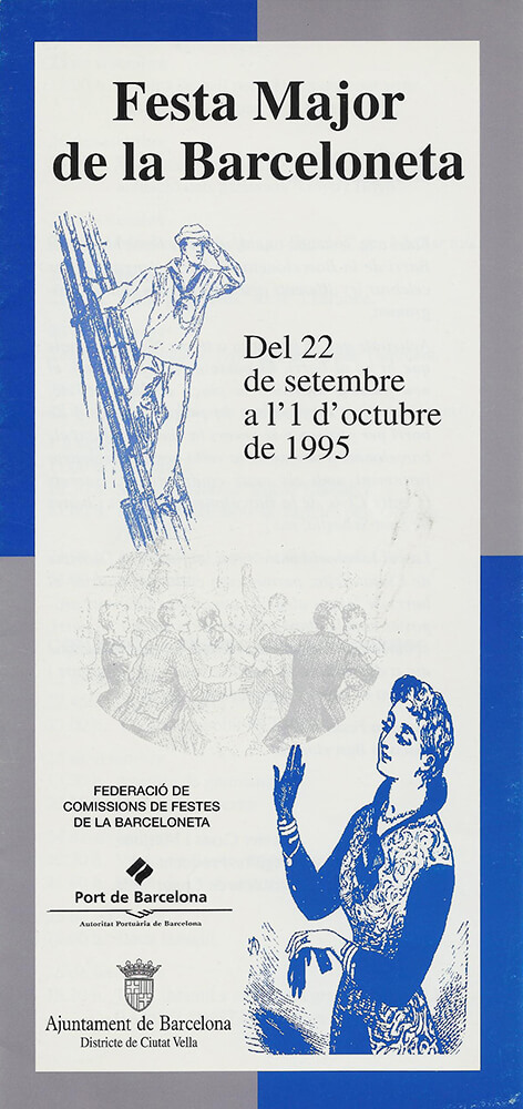 1995. Programa Festa Major de la Barceloneta