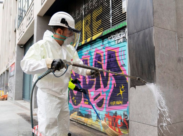 En marcha una campaña para reducir pintadas y grafitos no autorizados en espacios públicos